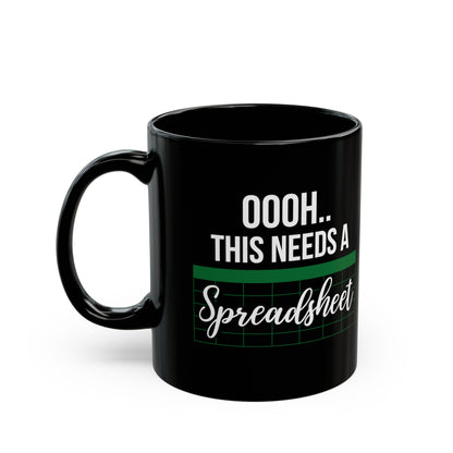 Oooh… This Needs a Spreadsheet – Funny Black Accountant Coffee Mug