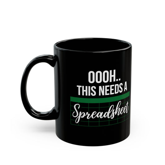 Oooh… This Needs a Spreadsheet – Funny Black Accountant Coffee Mug