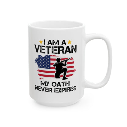 I am Veteran  Mug, (11oz, 15oz)
