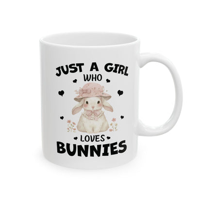 Just a Girl Who Loves Bunnies Mug – Cute Bunny Lover Gift