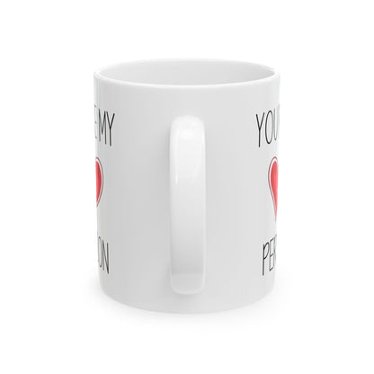 You're My Person Mug – Cute Red Heart Design – Romantic Gift for Loved One