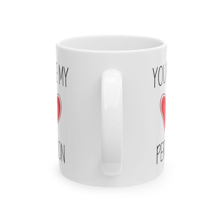 You're My Person Mug – Cute Red Heart Design – Romantic Gift for Loved One