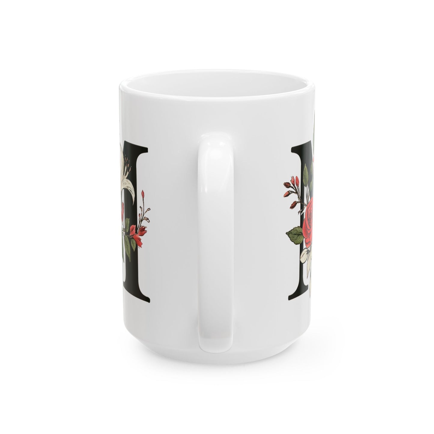 M white Mug, (11oz, 15oz)
