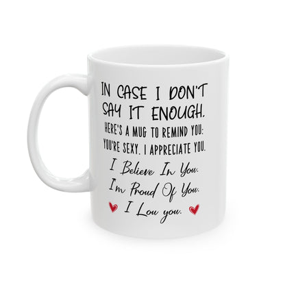 Encouragement Mug for Partner – I Believe in You, I’m Proud of You Appreciation Gift for Him or Her