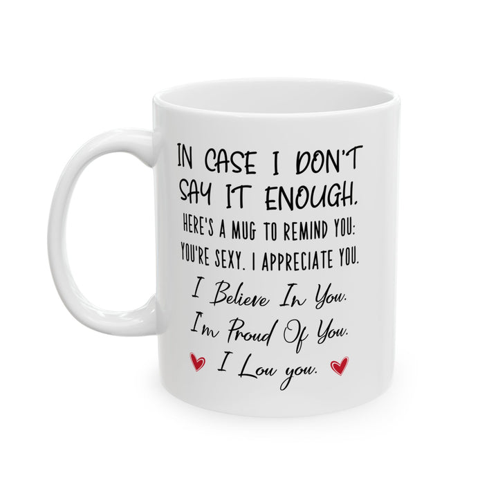 Encouragement Mug for Partner – I Believe in You, I’m Proud of You Appreciation Gift for Him or Her