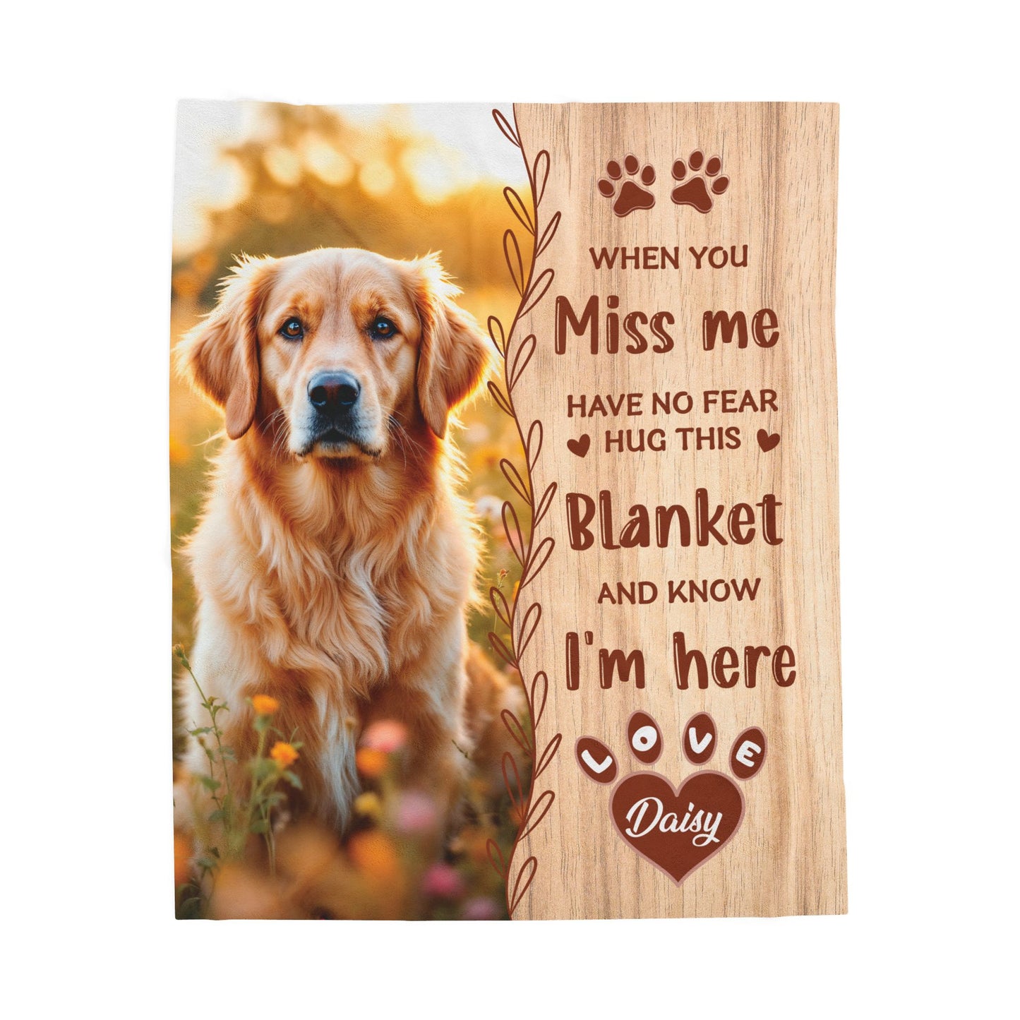 When You Miss Me Have No Fear Hug This Blanket