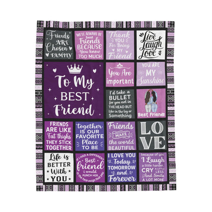 To My Best Friend Blanket