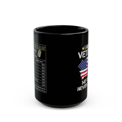 I am Veteran Black Mug (11oz, 15oz)