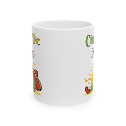 Cinco De Mayo White Mug, (11oz, 15oz)