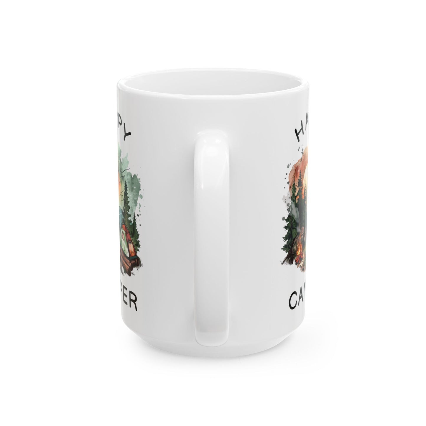 Happy Camper  Ceramic Mug, (11oz, 15oz)