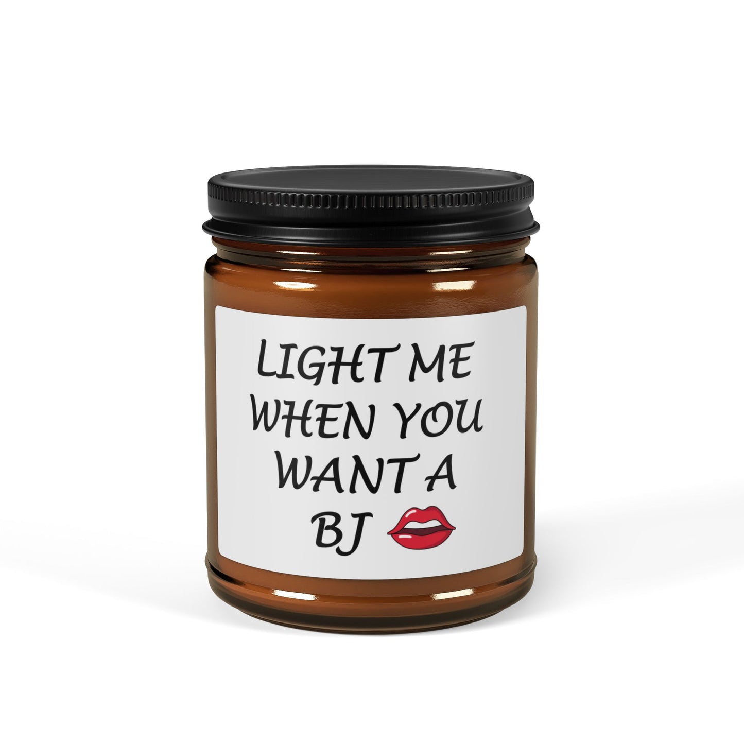 Light me When you want Scented Soy Candle (Multi-Size, Amber Jar)