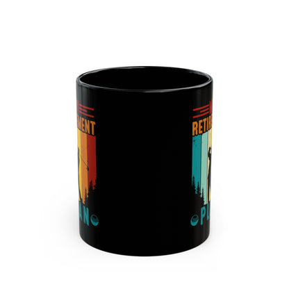 My Retirement Plan Mug – Sleek Black Golf Theme Design