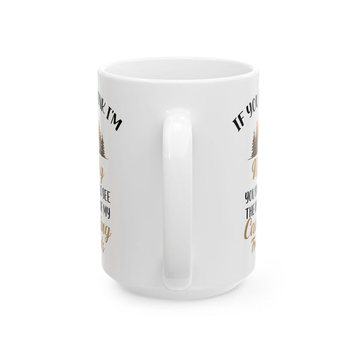 Nutty Camping Friends Ceramic Mug, (11oz, 15oz)
