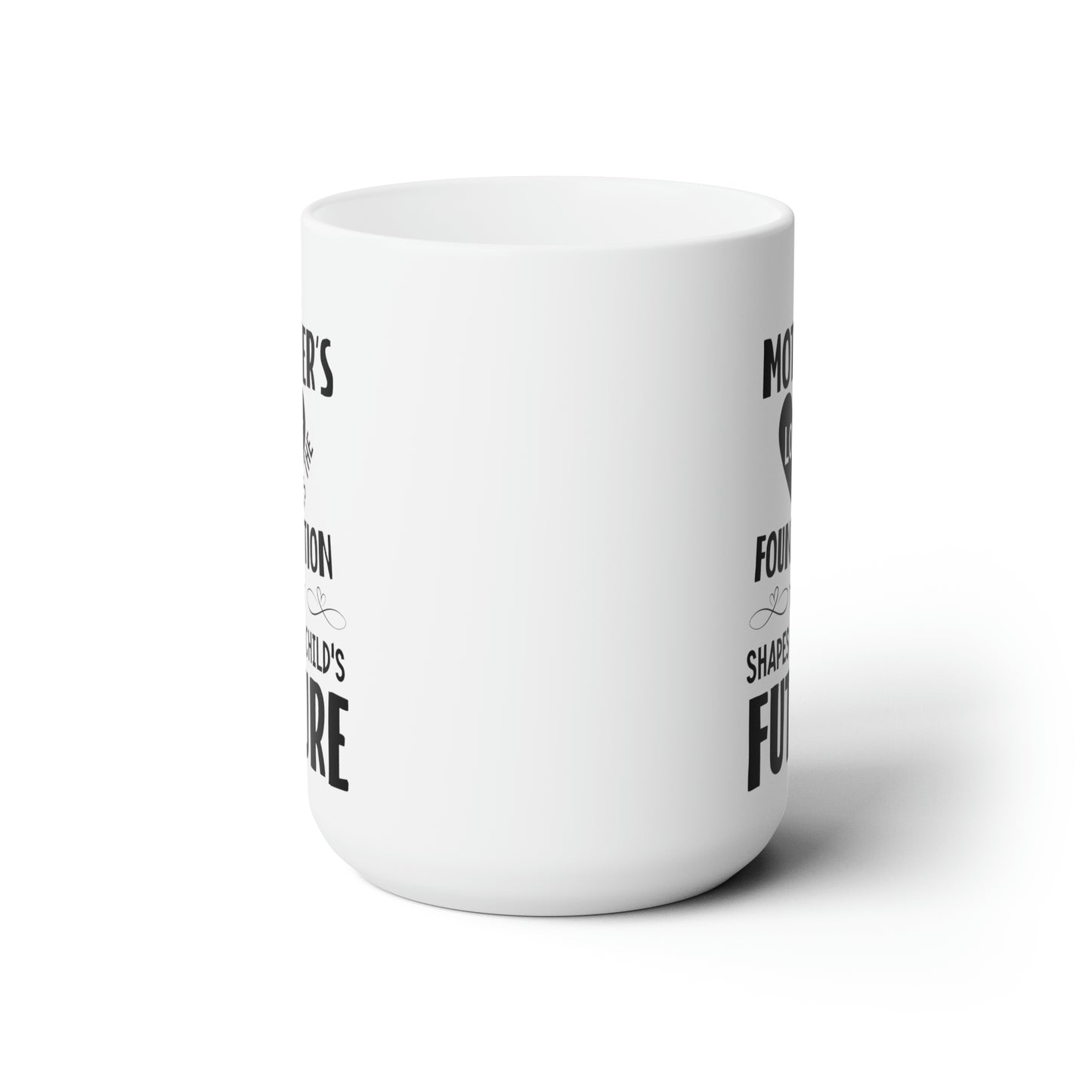 Mom’s Love Shapes the Future – Meaningful White Ceramic Mug