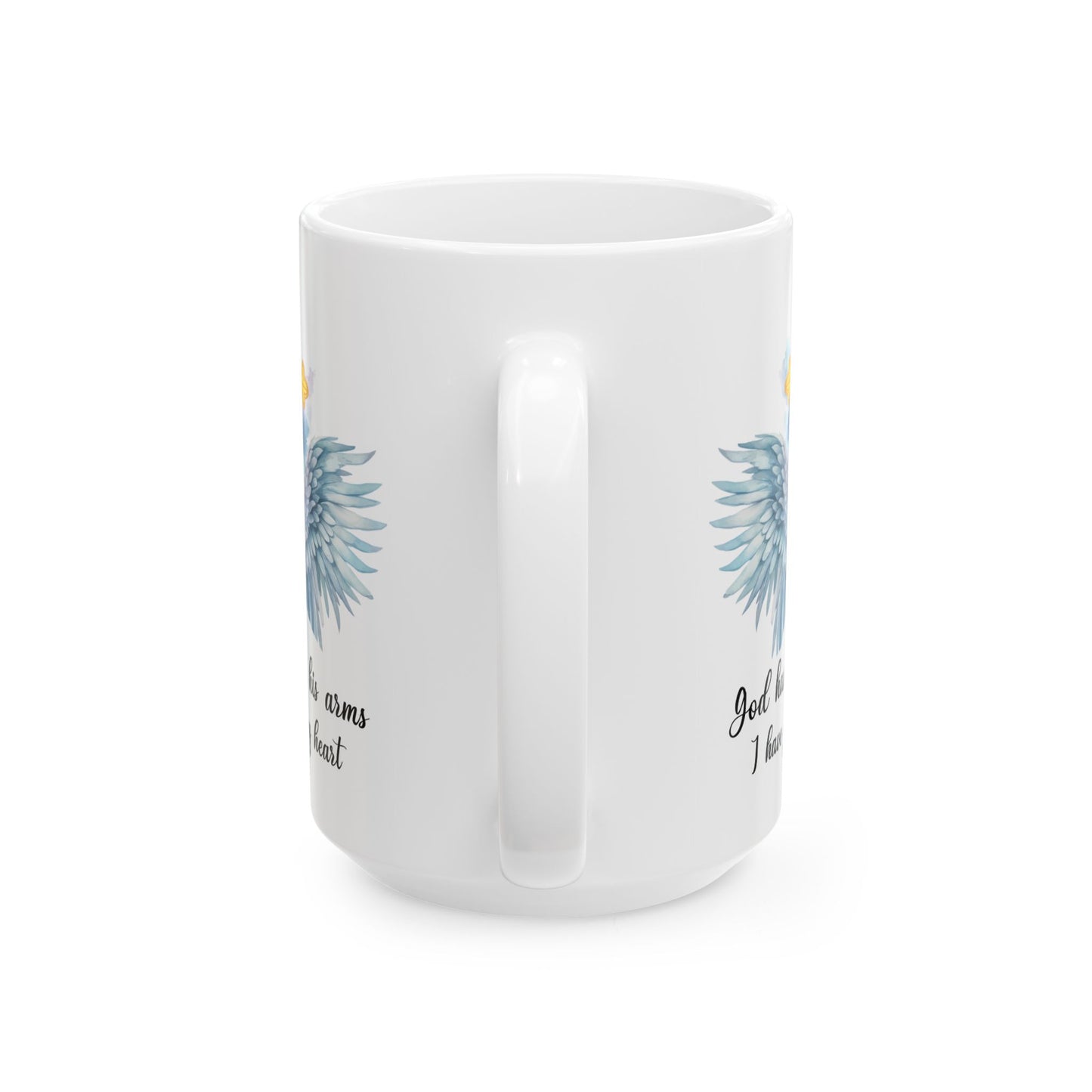 God Has You In His Arms White Mug, (11oz, 15oz)