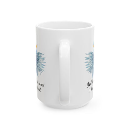 God Has You In His Arms White Mug, (11oz, 15oz)