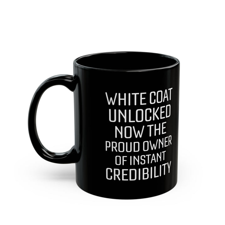 White Coat Unlocked Mug – Funny Medical School Graduation Gift for Doctors, Med Students