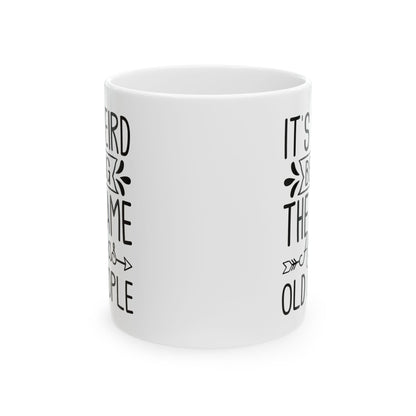 IT'S WEIRD BEING Ceramic Mug, (11oz, 15oz)