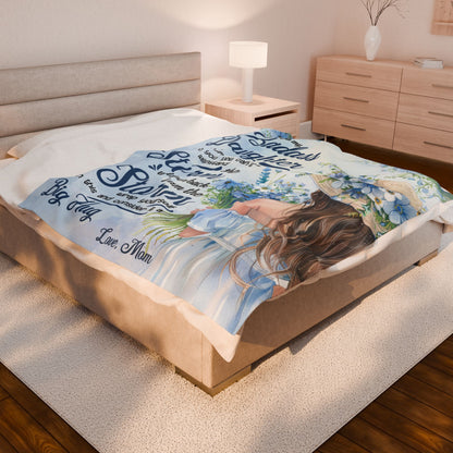 To My Badass Daughter Blanket Blanket