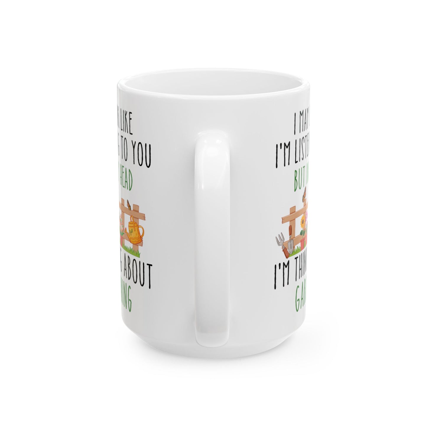 Funny Gardening Mug – White Coffee Cup for Gardeners Cute Plant Lover Gift for Men & Women