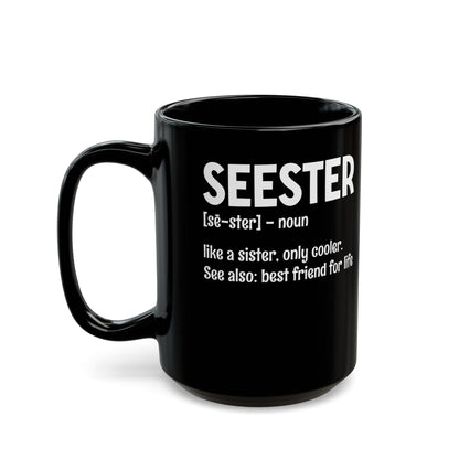 Seester Black Mug (11oz, 15oz)