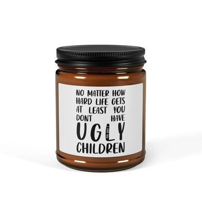 Funny Parent Gift Candle Scented Soy Candle (Multi-Size, Amber Jar)