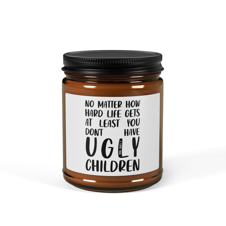Funny Parent Gift Candle Scented Soy Candle (Multi-Size, Amber Jar)
