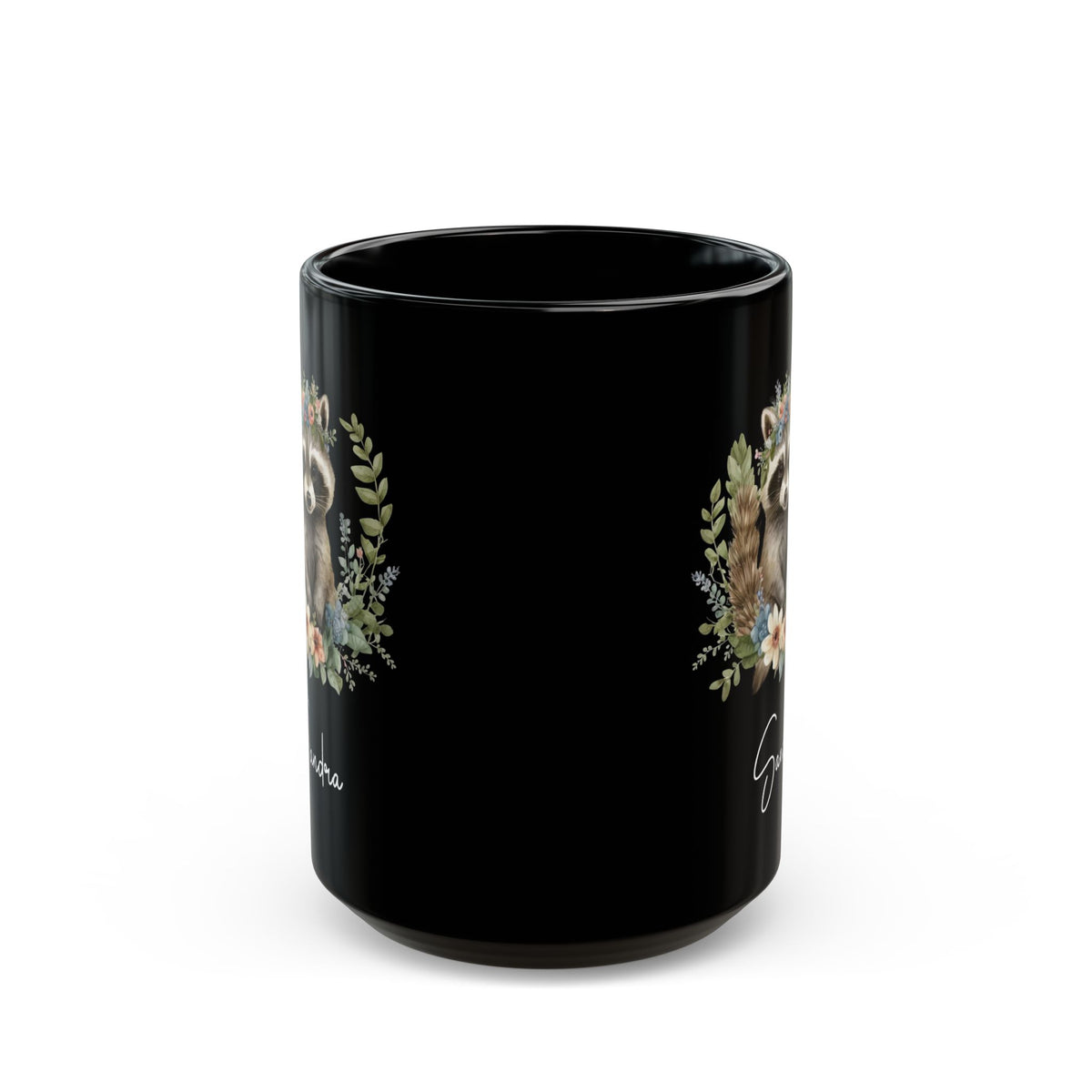 racoon custom, Black Mug (11oz, 15oz)