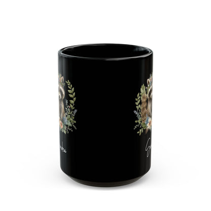 racoon custom, Black Mug (11oz, 15oz)