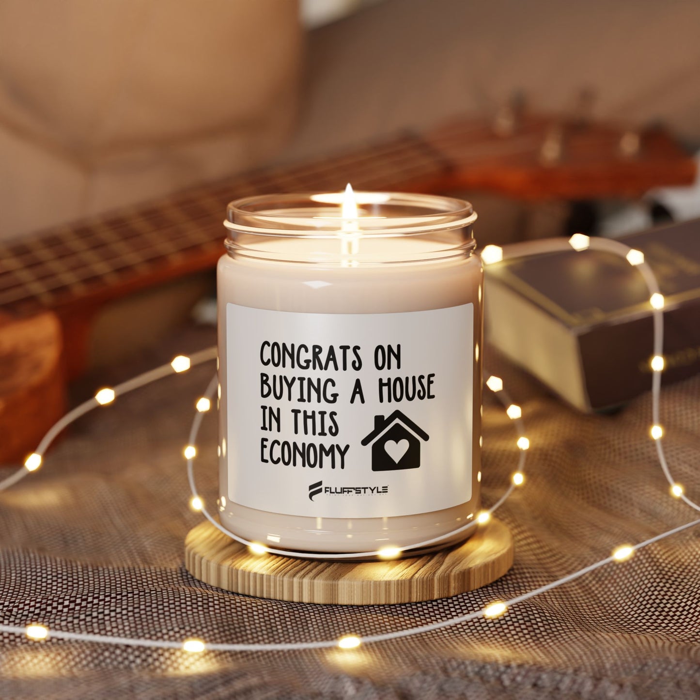 Funny Housewarming Candle – Congrats on Buying a House Gift