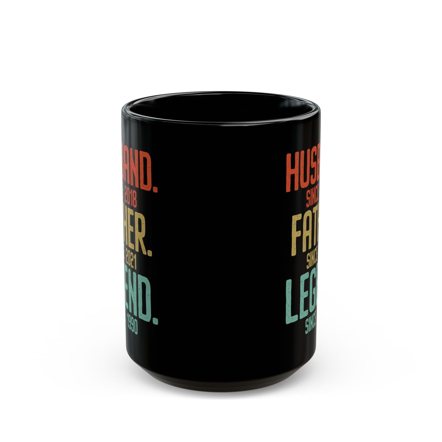 Husband Father Legend Black Mug (11oz, 15oz)