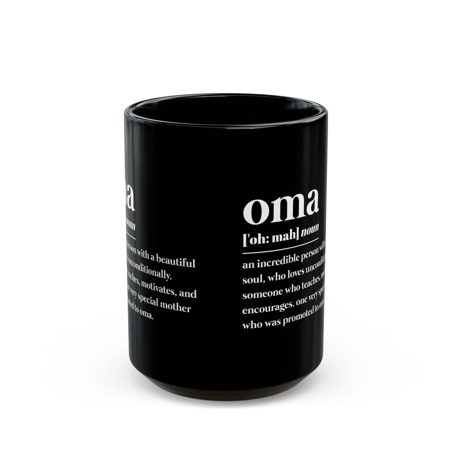 Best OMA   Black Mug (11oz, 15oz)