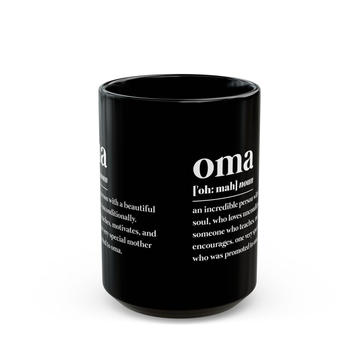 Best OMA   Black Mug (11oz, 15oz)