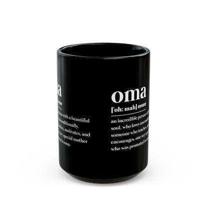 Best OMA   Black Mug (11oz, 15oz)