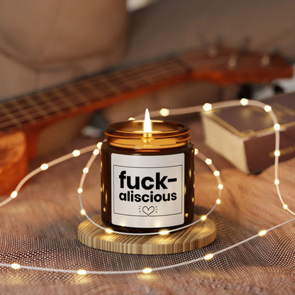 Fuck-aliscious Candle – Funny Sassy Gift, Bold Statement Decor, Naughty Best Friend Present
