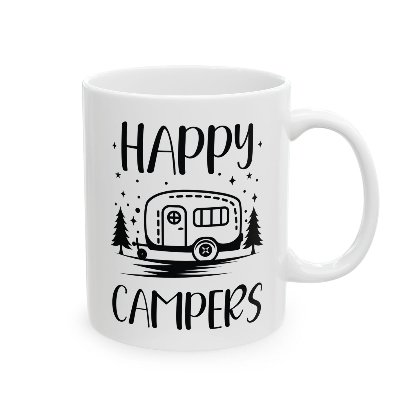 Happy Campers Ceramic Mug, (11oz, 15oz)