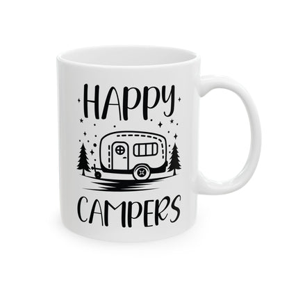Happy Campers Ceramic Mug, (11oz, 15oz)