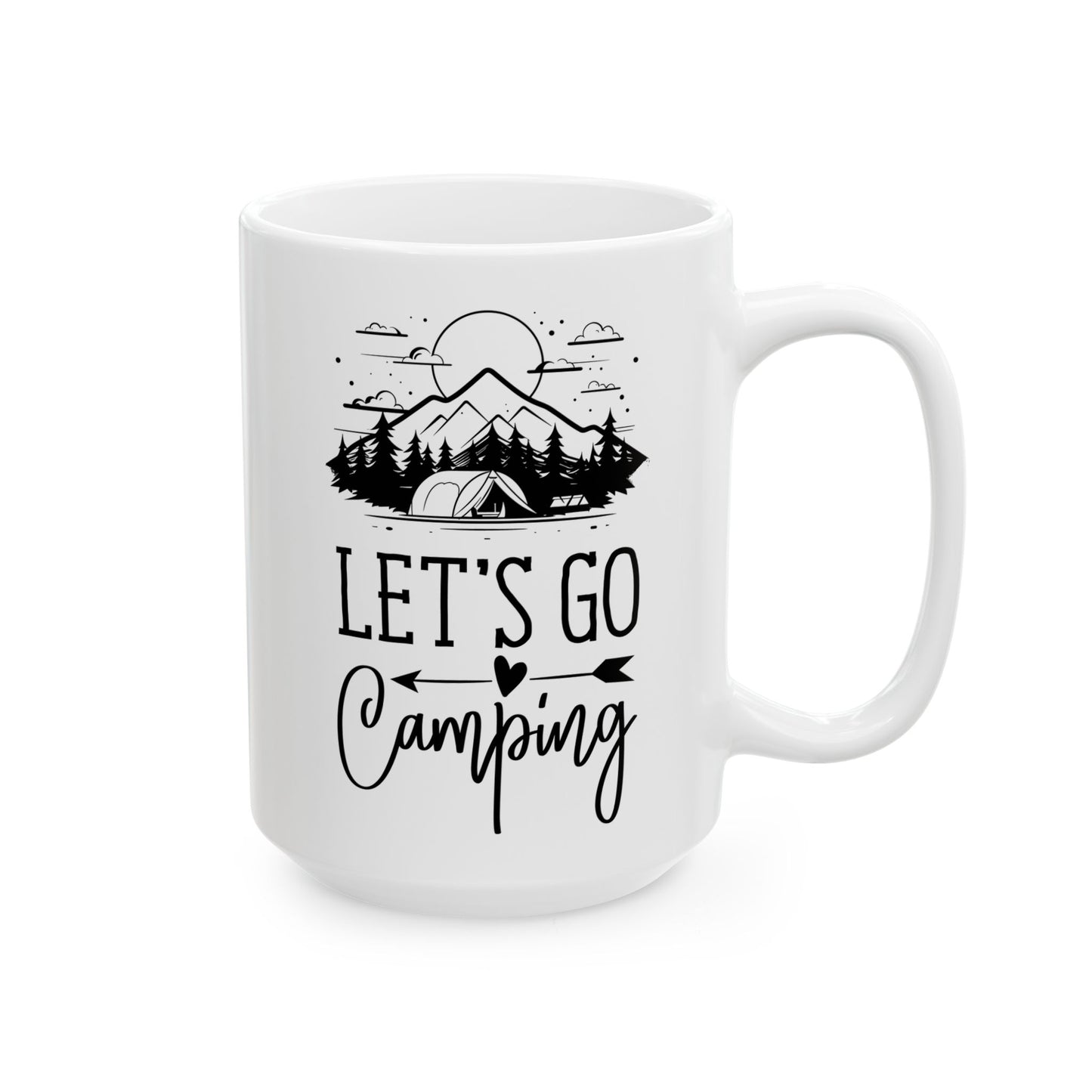 Cozy Camping Adventure Black Mug (11oz, 15oz)