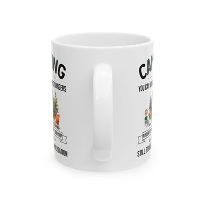 Chibi Camping Fun  Ceramic Mug, (11oz, 15oz)
