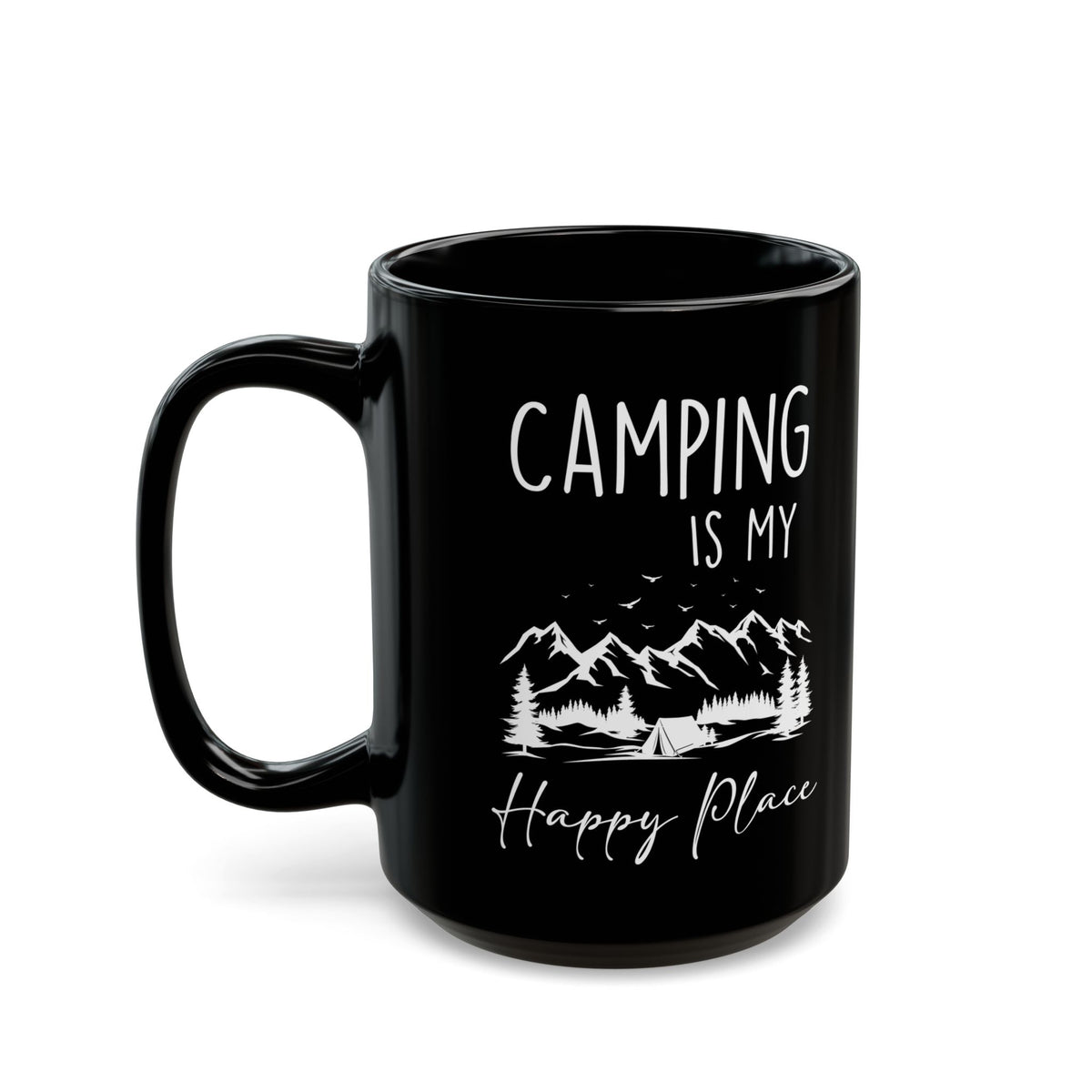 Rustic Camping Adventure Design Ceramic Mug, (11oz, 15oz)