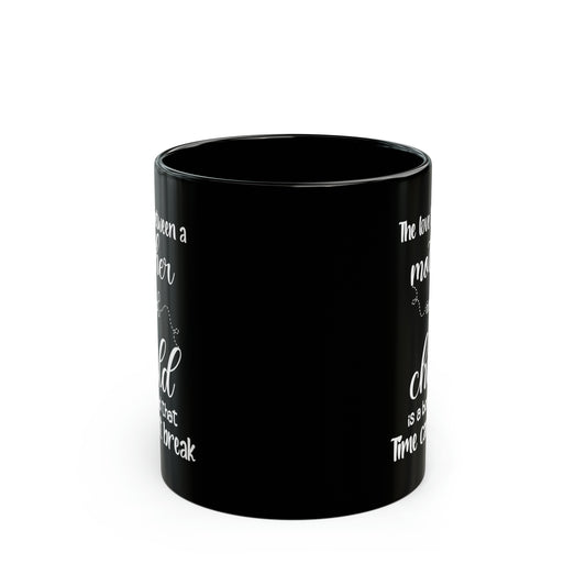 The love between 11oz Black Mug