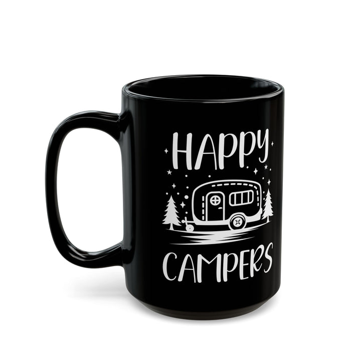Happy Campers Black Mug (11oz, 15oz)