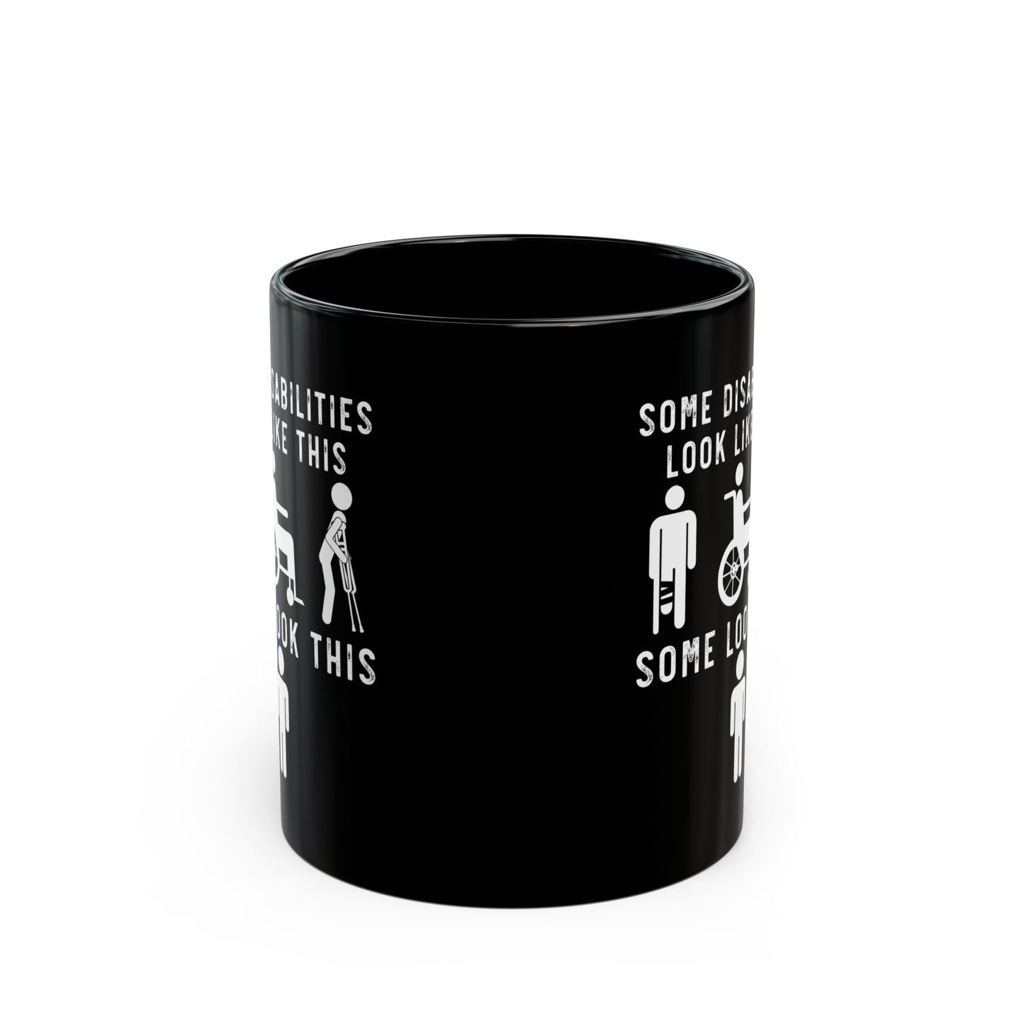 Black Ceramic Coffee Cup with Empowering Message – Support Mental Health & Chronic Illness Warriors