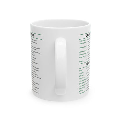 Excel Super Shortcuts Mug Ceramic Mug, (11oz, 15oz)