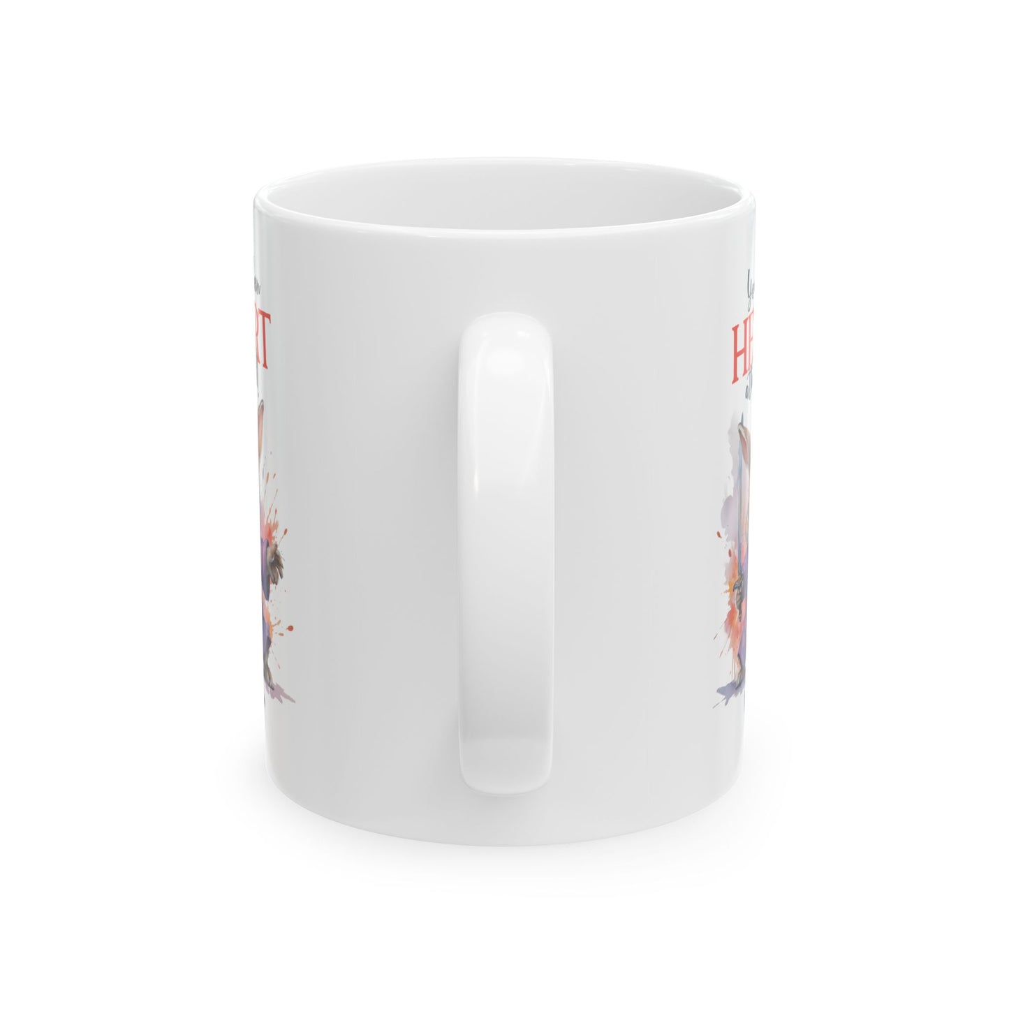 Heart Attack Bunny Mug – Personalized Funny Gift with Name