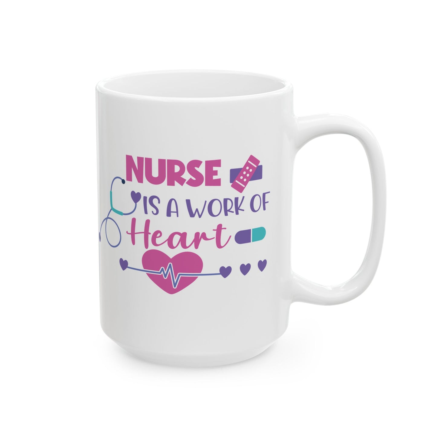 NURSE CIS A WORK 11oz & 15oz  white mug