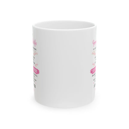 To My Gorgeous Wife White Mug – Perfect for Anniversary, Valentine’s Day, or Birthday