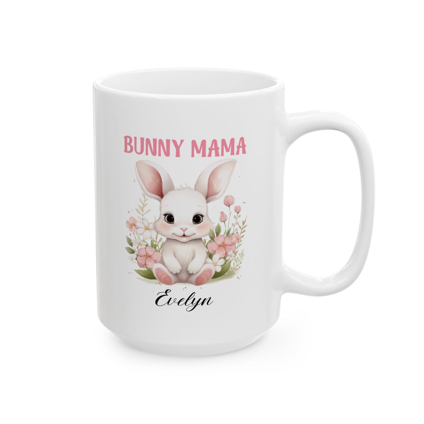 Bunny Mama Mug – Personalized Easter Gift for Mom