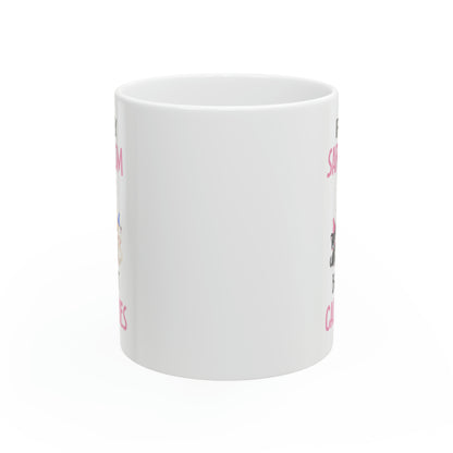 Sarcasm and Kittens Coffee Mug – Cute If Only Sarcasm Burnt Calories Mug for Cat Lovers