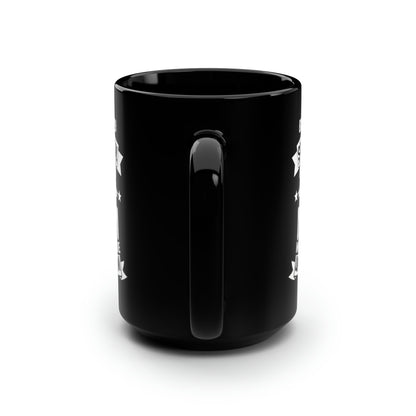 Behind Every Successful Person Is a Mom - Tall Black Coffee Mug Gift for Mom